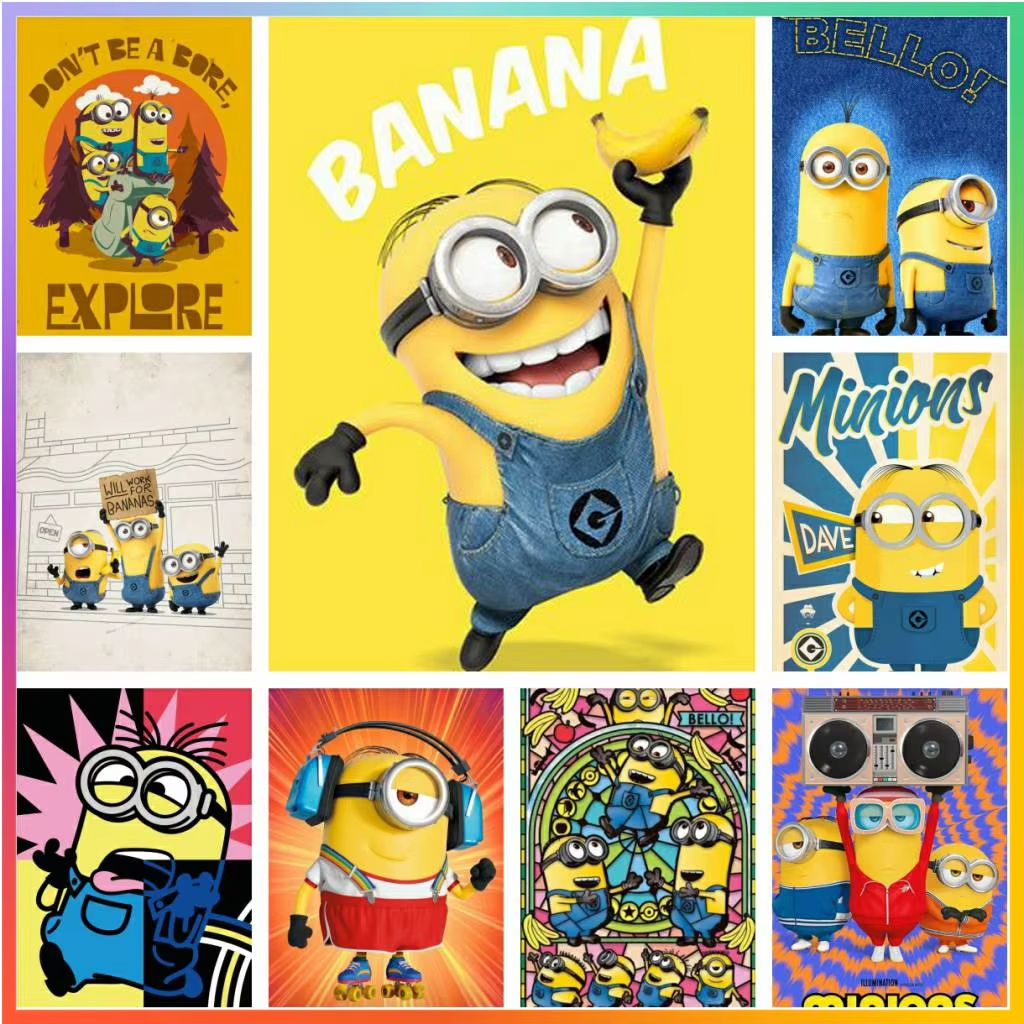 Embroidery Embellishments - Cartoon Lovely Cute-M-Minions Diamond Painting Puzzle