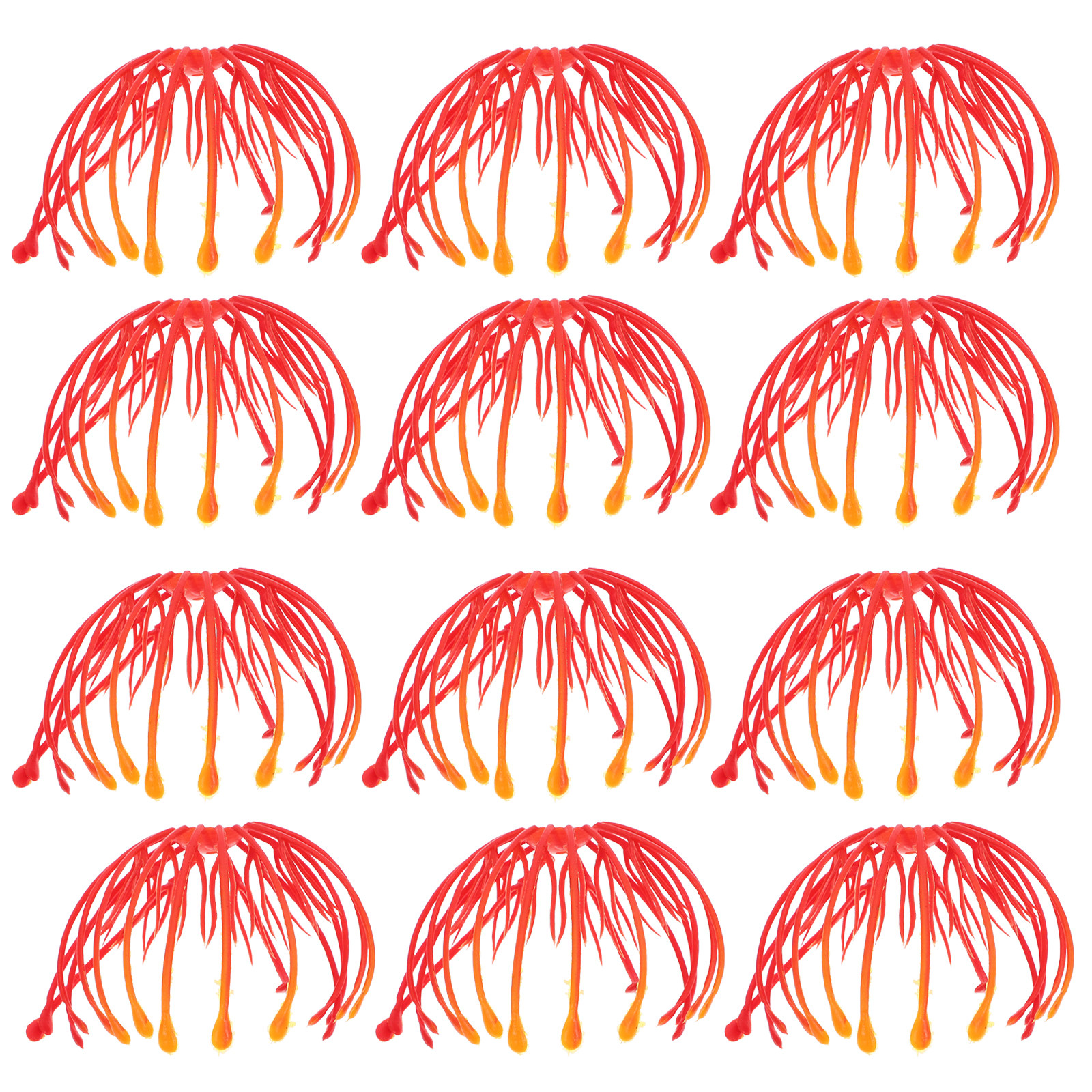 Craft Embellishment - 30Pcs Red Plastic Flower Stamens Handmade