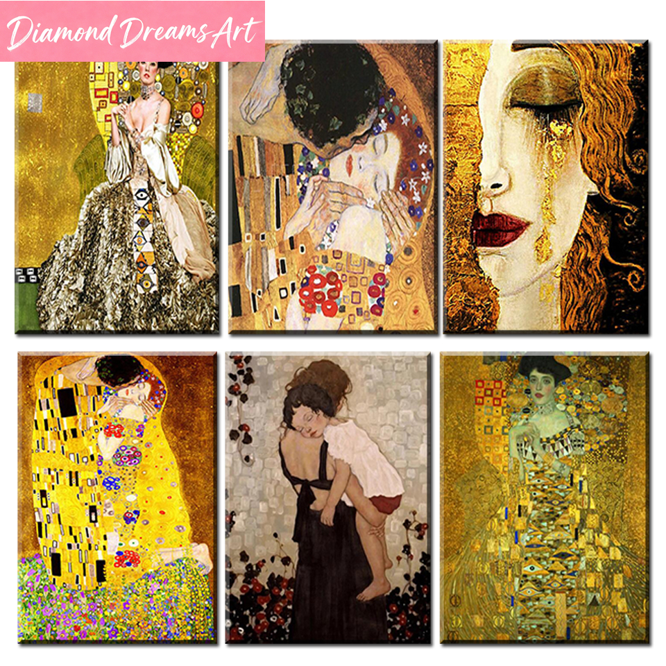 Embroidery Embellishments - Love Kiss Diamond Painting Gustav Klimt