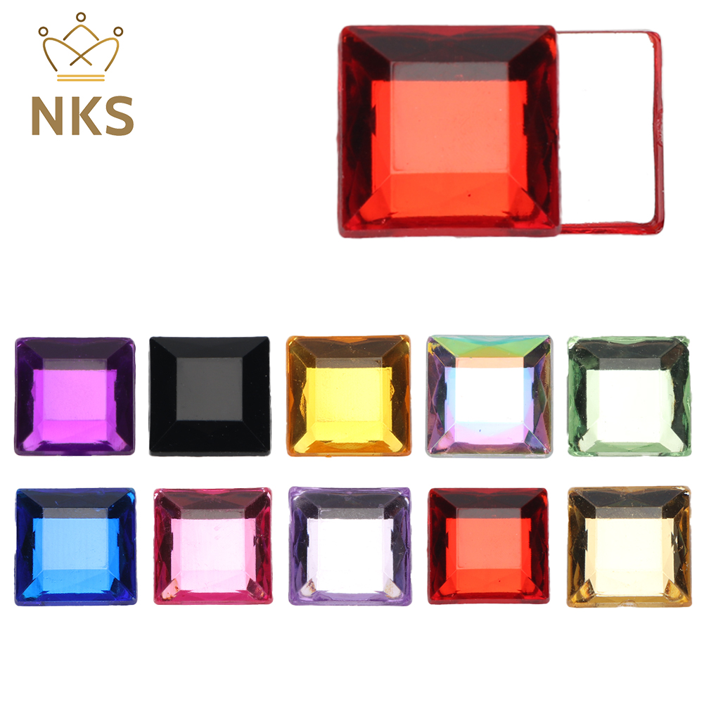 NKS 10mm 12mm Faceted Square C - Hotfix Rhinestone Sheet recensione e prezzo