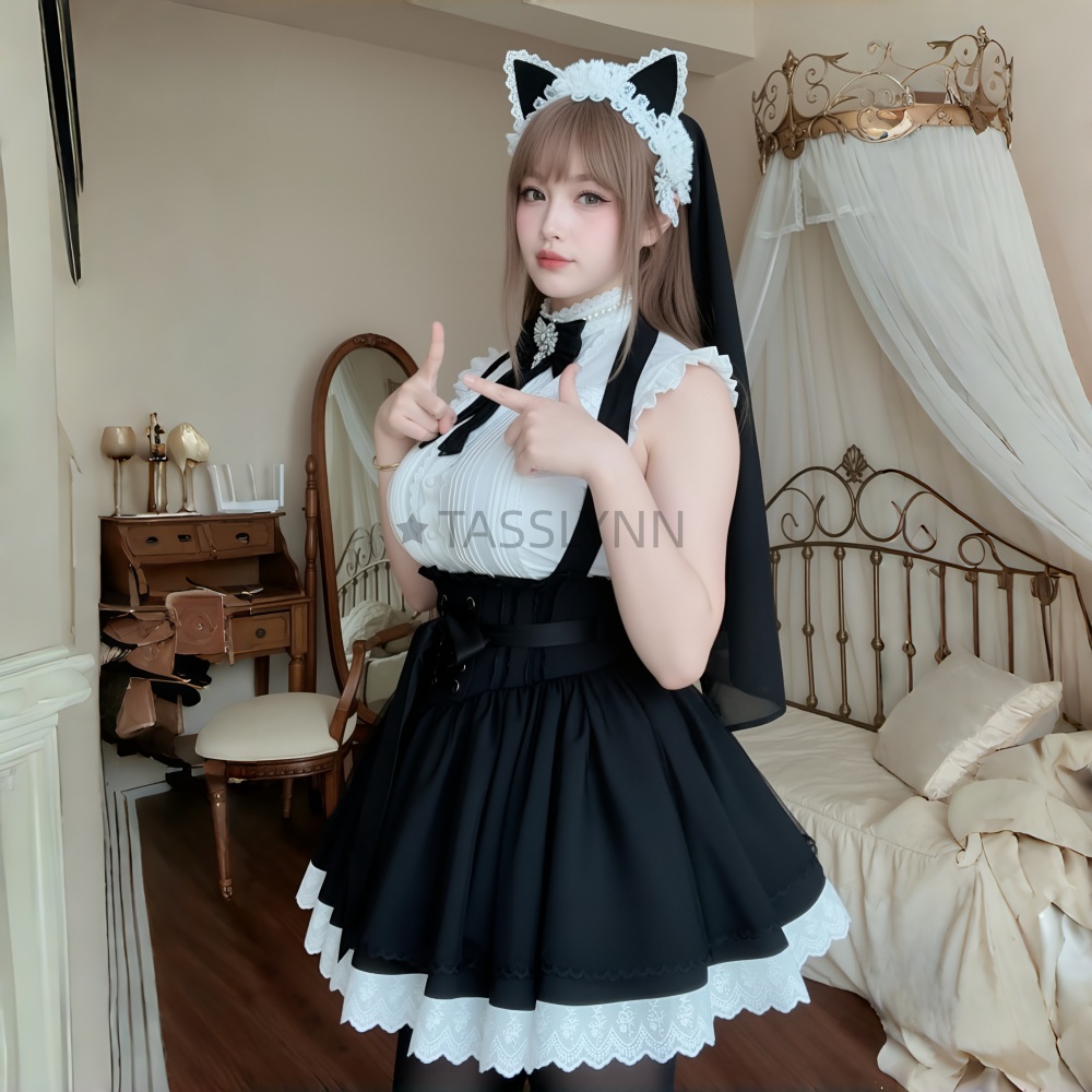 Cat Ear Nun Maid Dress Women's - Embellish Knit recensione e prezzo