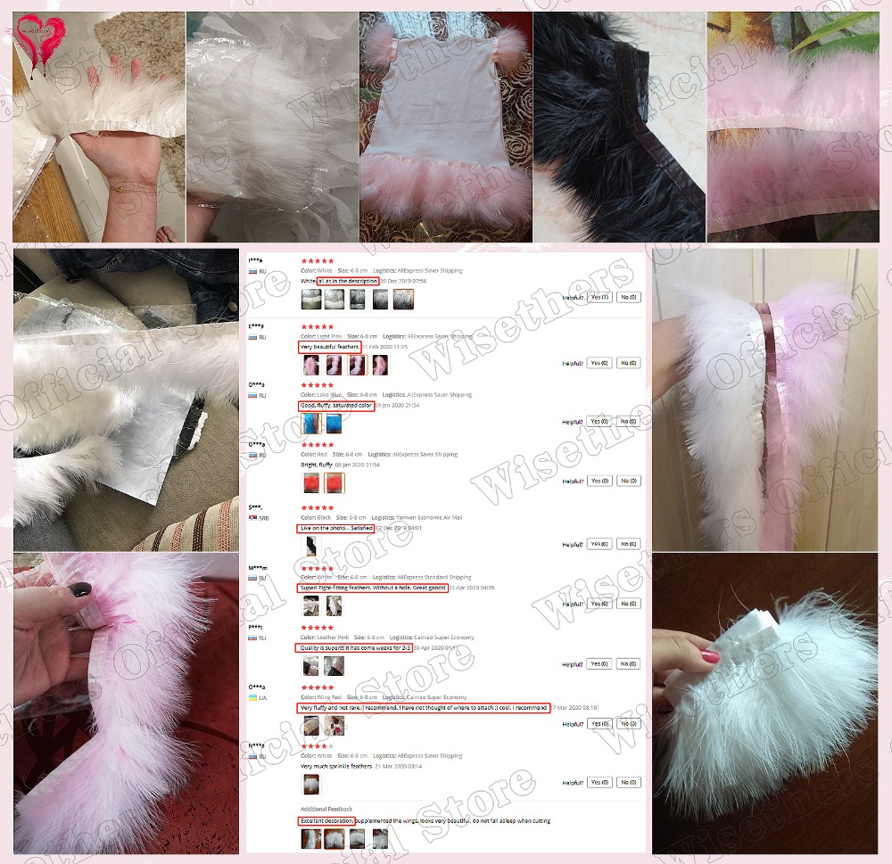 1 Meter Fancy Soft Fluffy Dyed - Feather Trim Marabou recensione e prezzo