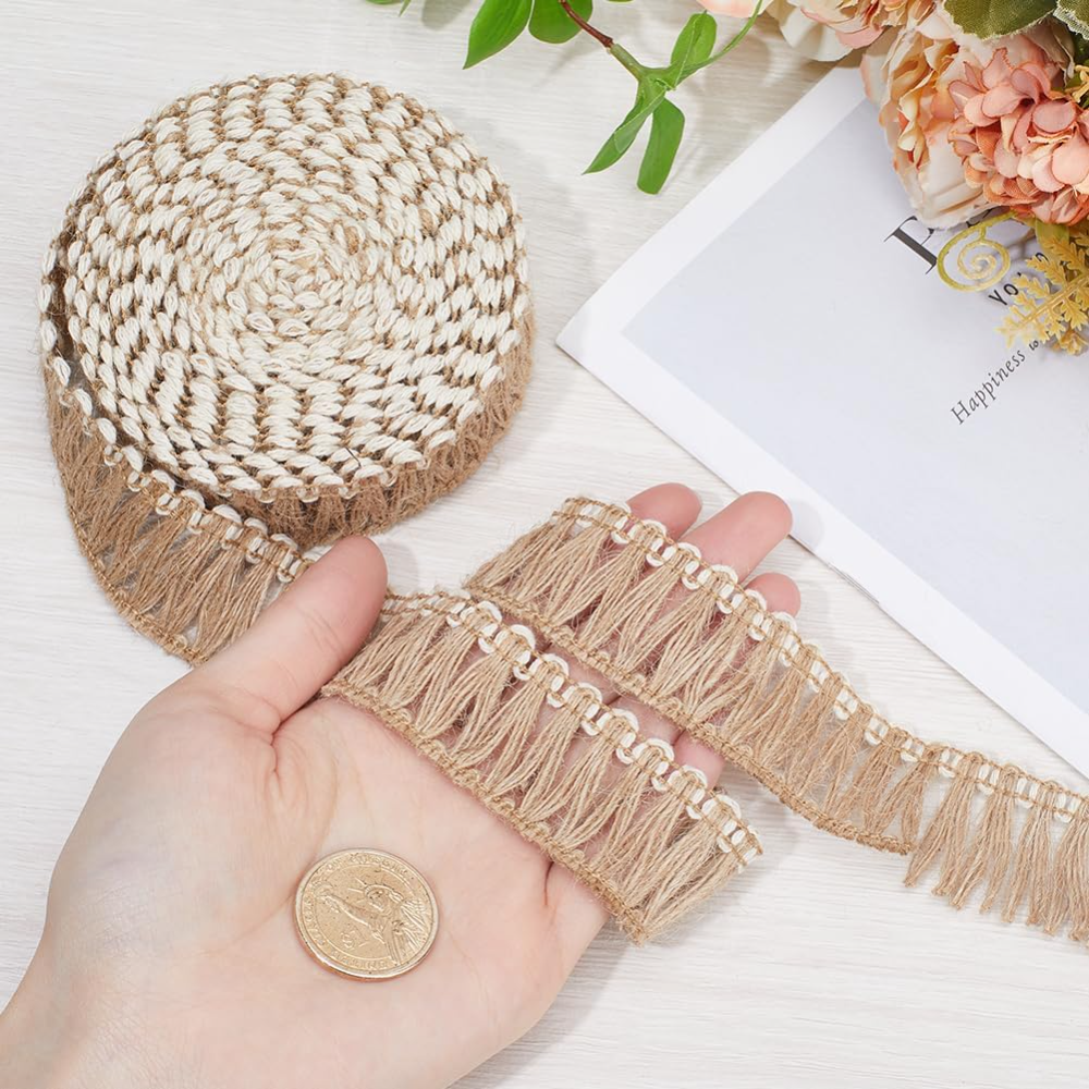 5 Meters Burlap Fringe Tassel  - Lace Ribbon Trim recensione e prezzo