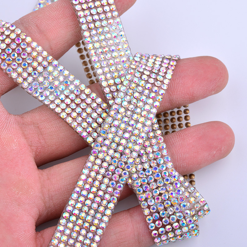 JUNAO 5Yard Crystal AB Rhinest - Crystal Mesh Fabric recensione e prezzo