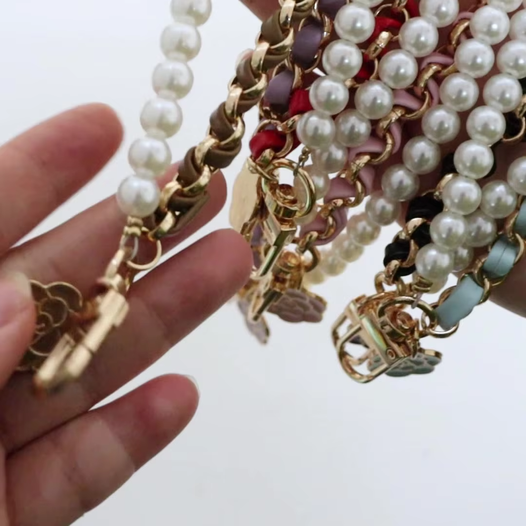 1 Strand/Lot Leather Imitation - Pearl Trim Chain recensione e prezzo
