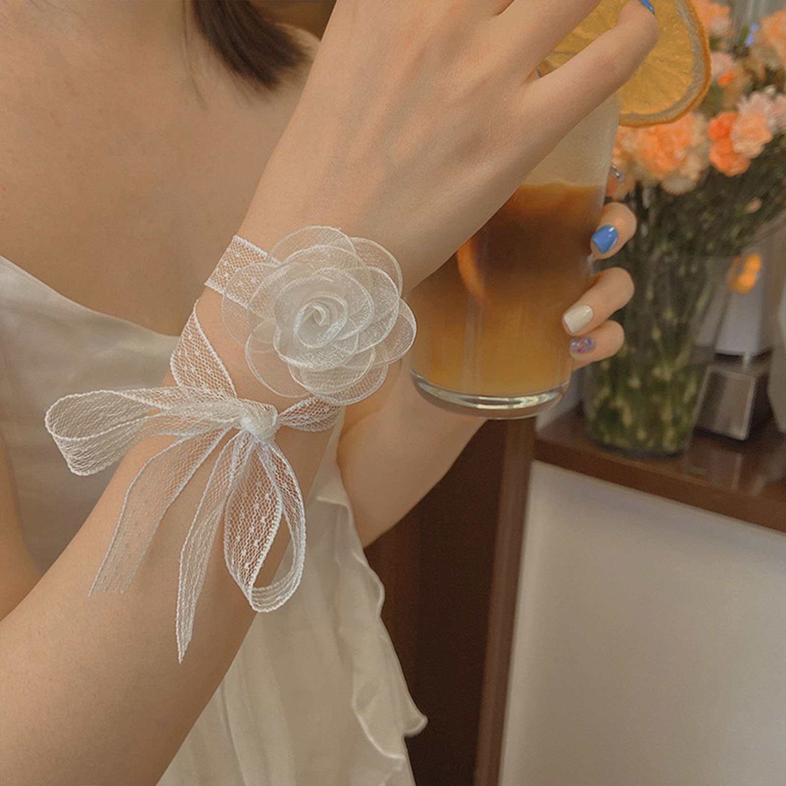Lace Ribbon Tie Headband With  - Lace Ribbon Trim recensione e prezzo