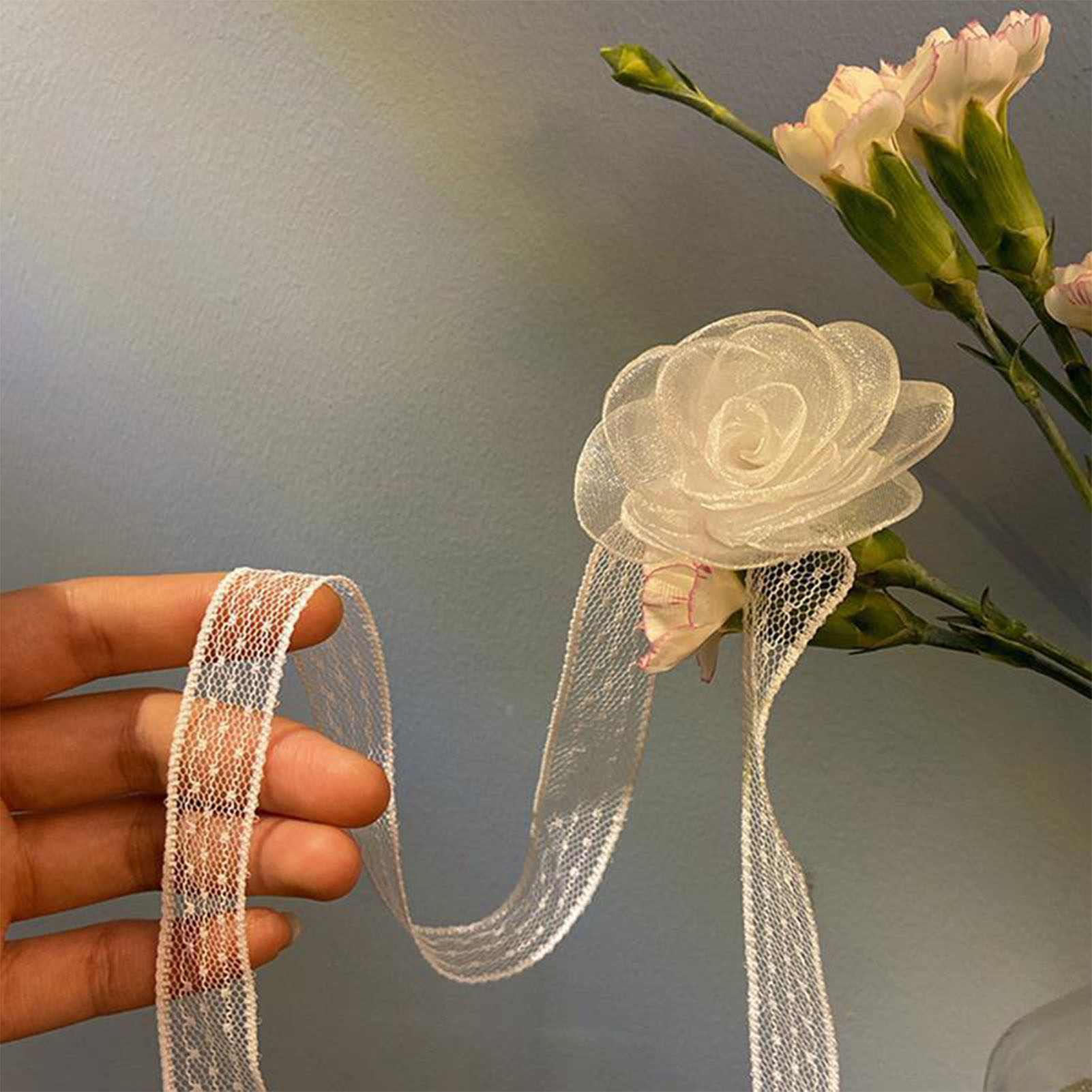 Lace Ribbon Tie Headband With  - Lace Ribbon Trim recensione e prezzo