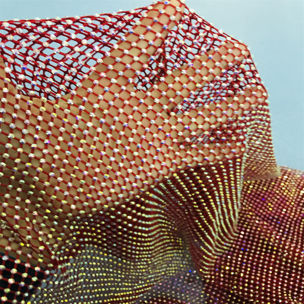 Chunky Glitter Blue Yellow Gla - Crystal Mesh Fabric recensione e prezzo