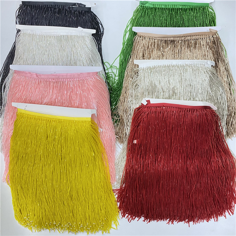 2metros/lot 30cm Wide High Qua - Beaded Trim Fringe recensione e prezzo