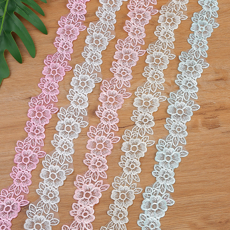 5CM Width Embroidered Organza  - Lace Ribbon Trim recensione e prezzo