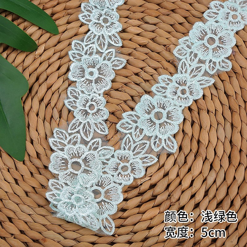 5CM Width Embroidered Organza  - Lace Ribbon Trim recensione e prezzo