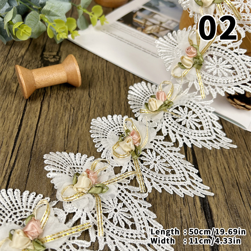 44/50cm 3D Flower Lace Trim Ap - Lace Ribbon Trim recensione e prezzo