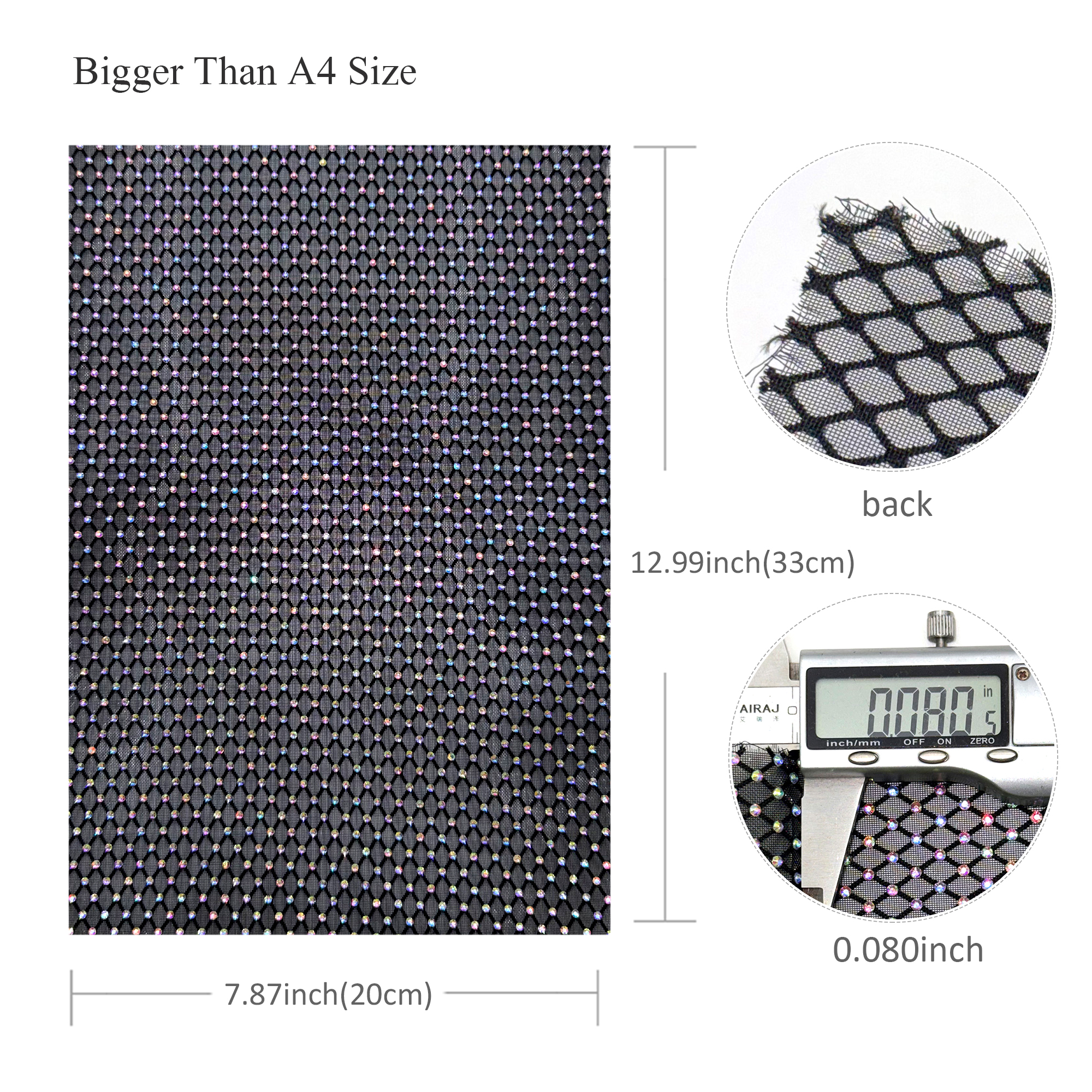 1pc 7.87x12.99inch Luxury Hotf - Hotfix Rhinestone Sheet recensione e prezzo