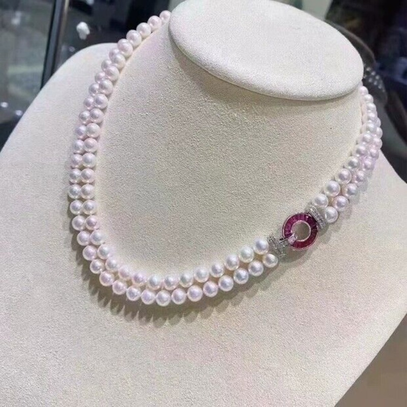 20-Inch Double Chain AAAA 7-8m - Pearl Trim Chain recensione e prezzo