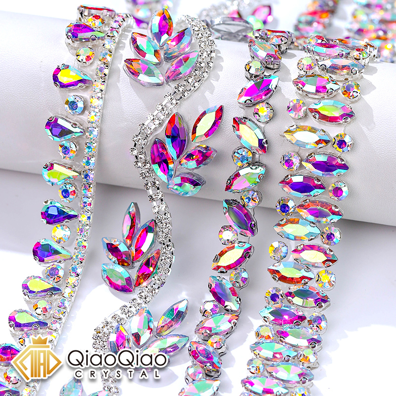 QIAO Rhinestone Trim Crystal A - Crystal Mesh Fabric recensione e prezzo