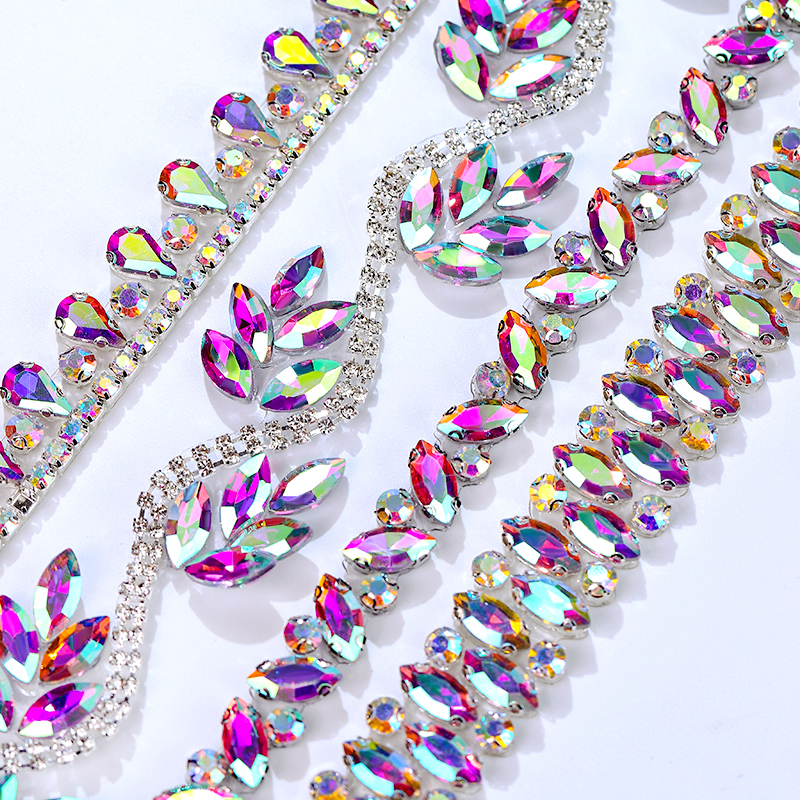 QIAO Rhinestone Trim Crystal A - Crystal Mesh Fabric recensione e prezzo