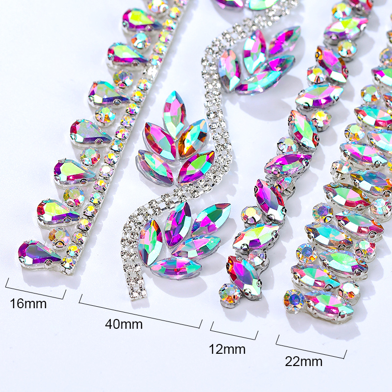 QIAO Rhinestone Trim Crystal A - Crystal Mesh Fabric recensione e prezzo