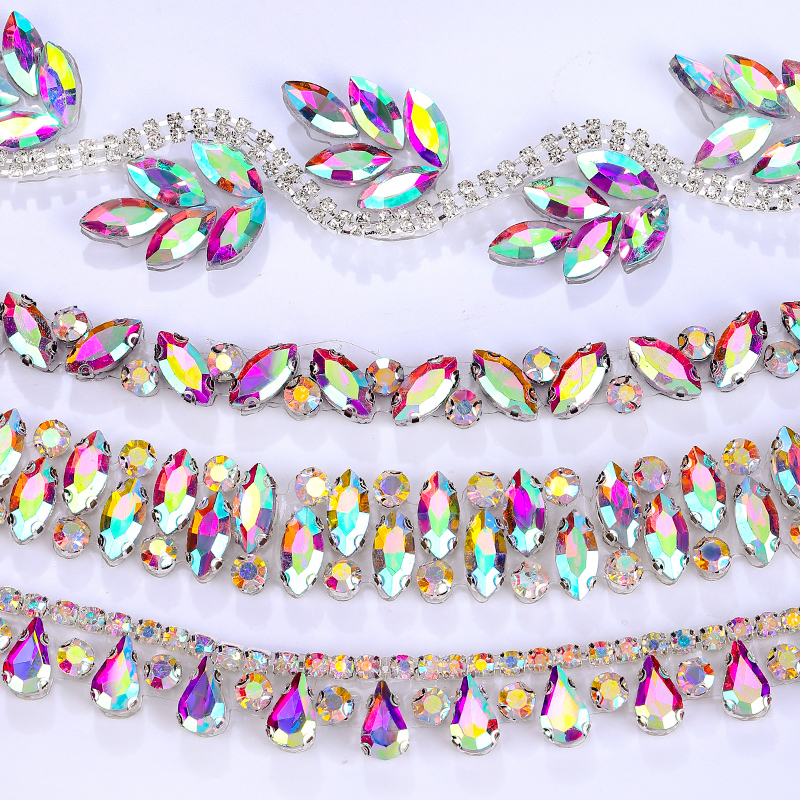 QIAO Rhinestone Trim Crystal A - Crystal Mesh Fabric recensione e prezzo