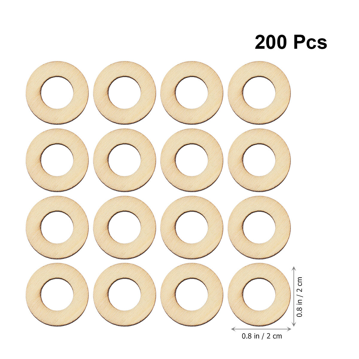200Pcs Wood Chip Embellishment - Christmas Craft Embellishment recensione e prezzo