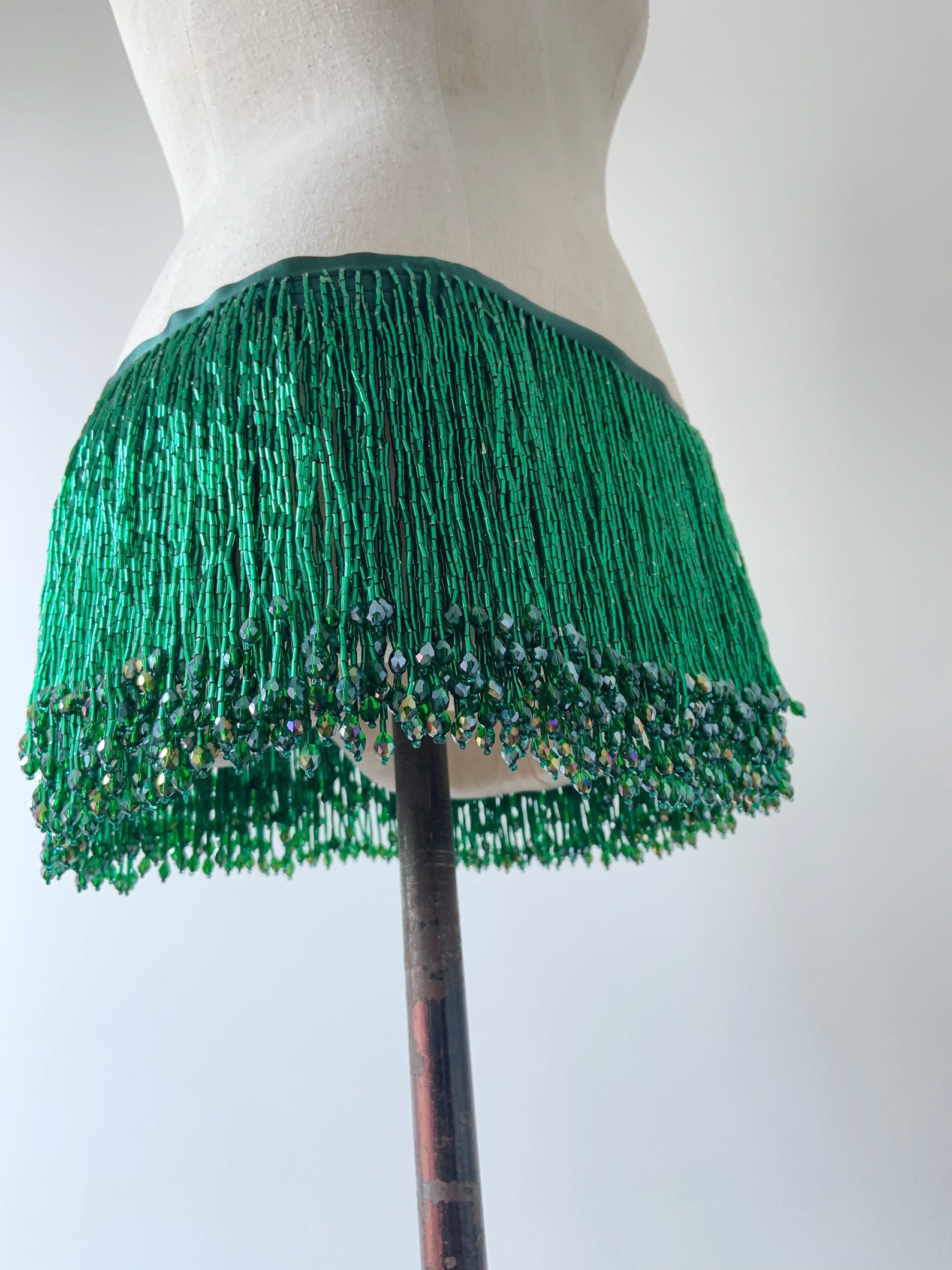 1 Yard Green Bead Fringe Tasse - Beaded Trim Fringe recensione e prezzo