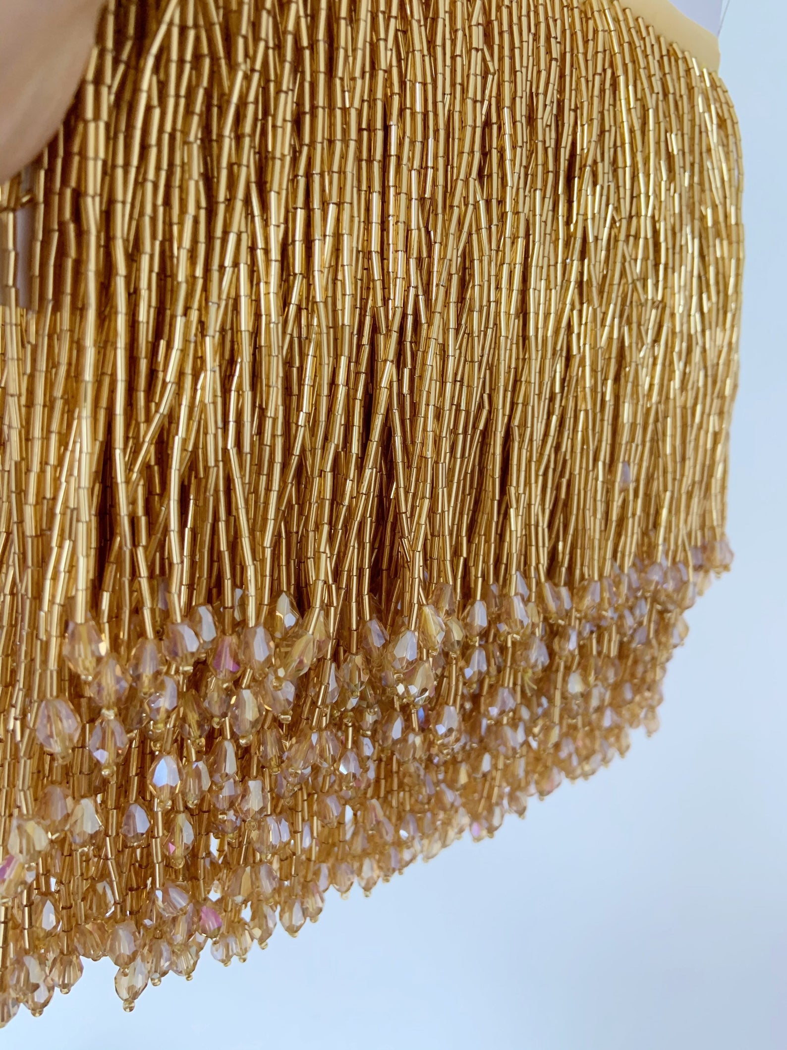 1 Yard Green Bead Fringe Tasse - Beaded Trim Fringe recensione e prezzo