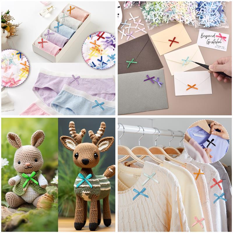 100Pcs 3mm Ribbons Mini Satin  - Christmas Craft Embellishment recensione e prezzo