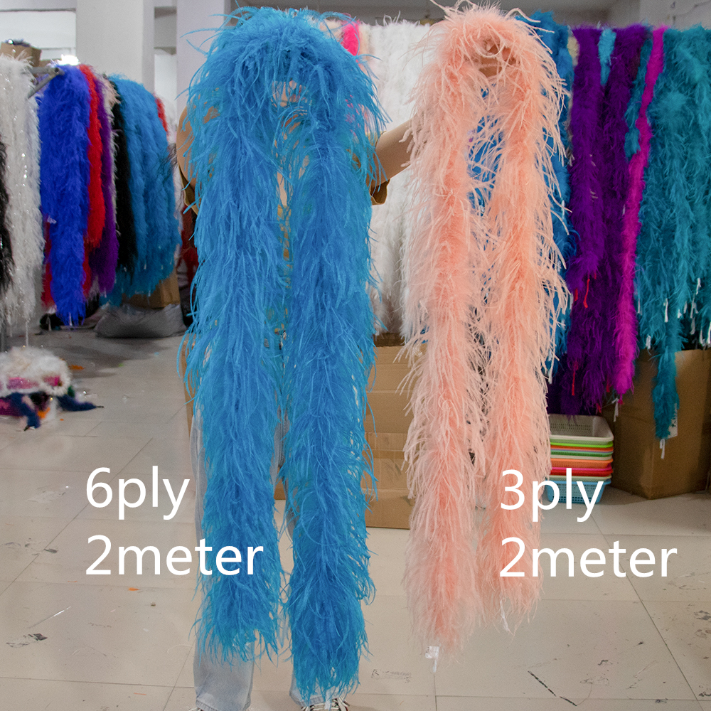 Natural Ostrich Feather Boa 1  - Feather Trim Marabou recensione e prezzo