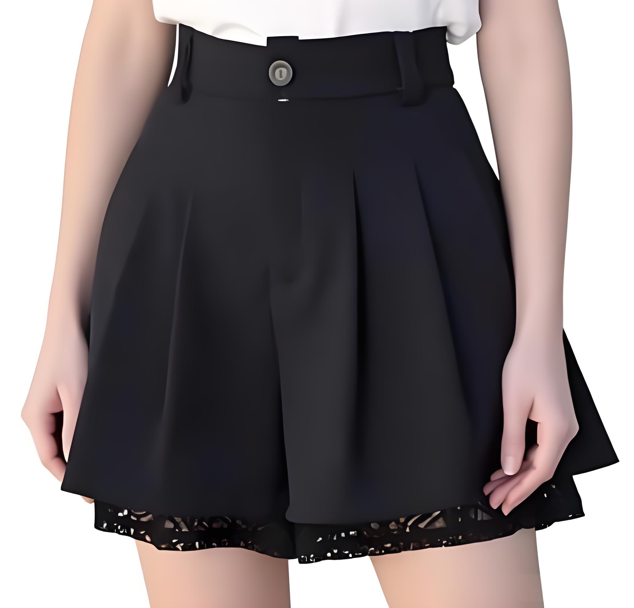 Women High Waist Tailored Trou - Elastic Lace Trim recensione e prezzo