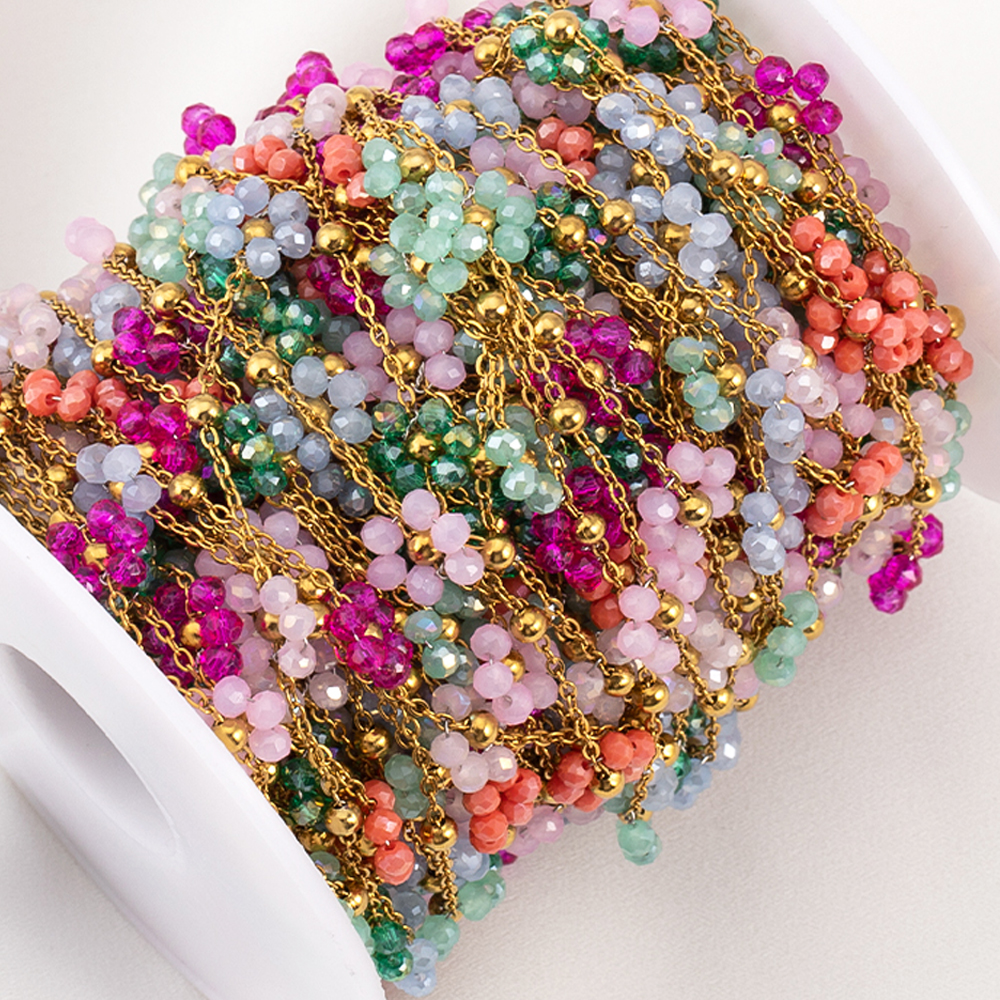 1 Meters Stainless Steel Chain - Embroidery Embellishments recensione e prezzo