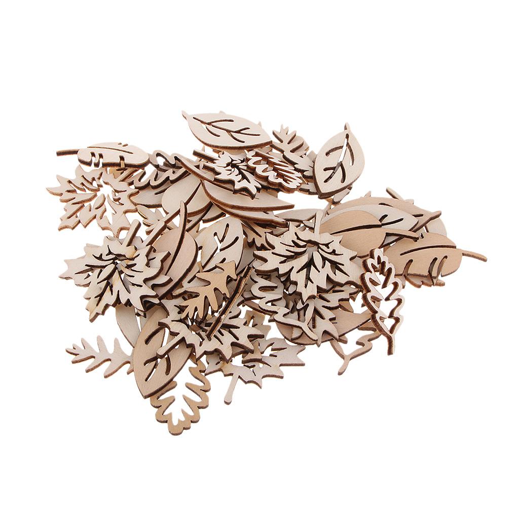 50 Pieces Wooden Leaves Embell - Christmas Craft Embellishment recensione e prezzo