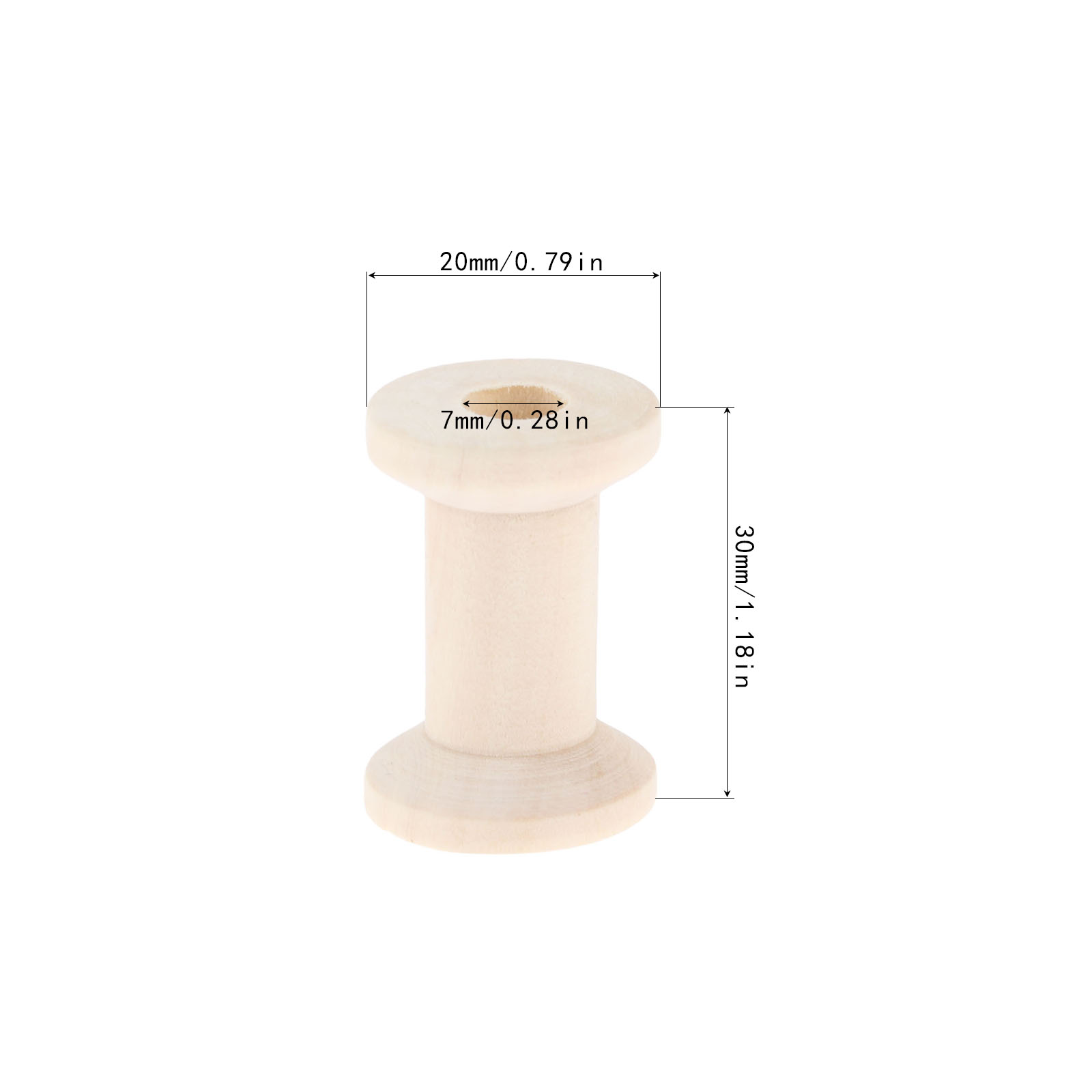 10Pcs Sewing Wooden Bobbins Sp - Organza Ribbon Spool recensione e prezzo