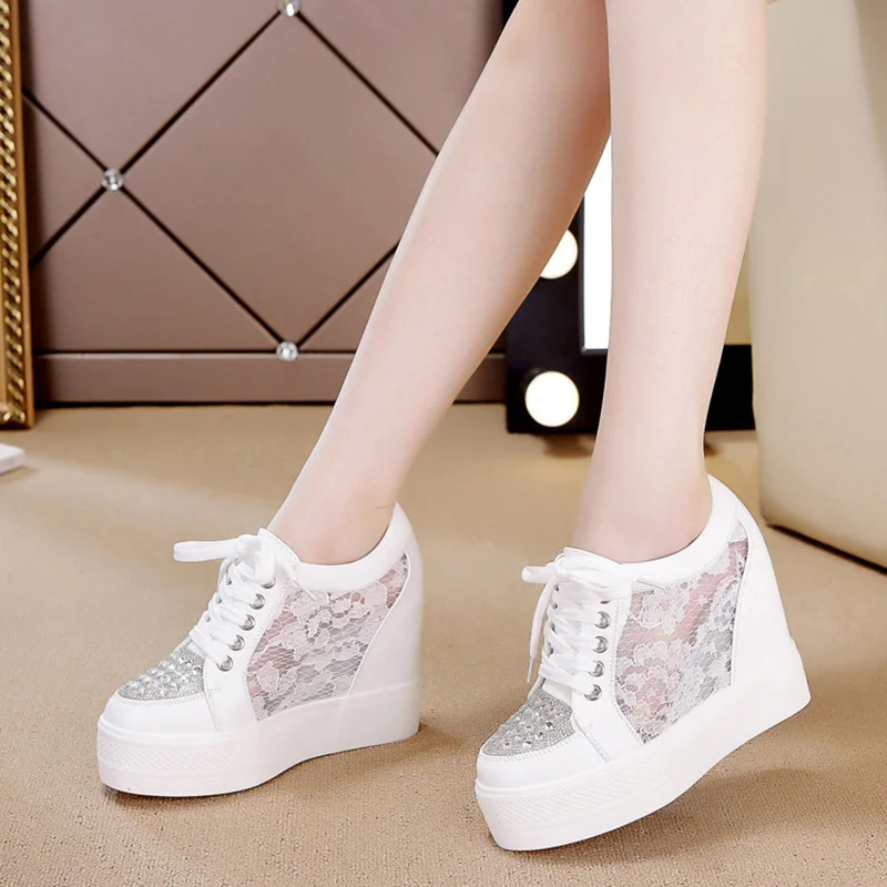 Fashion Sneakers Women Platfor - Crystal Mesh Fabric recensione e prezzo