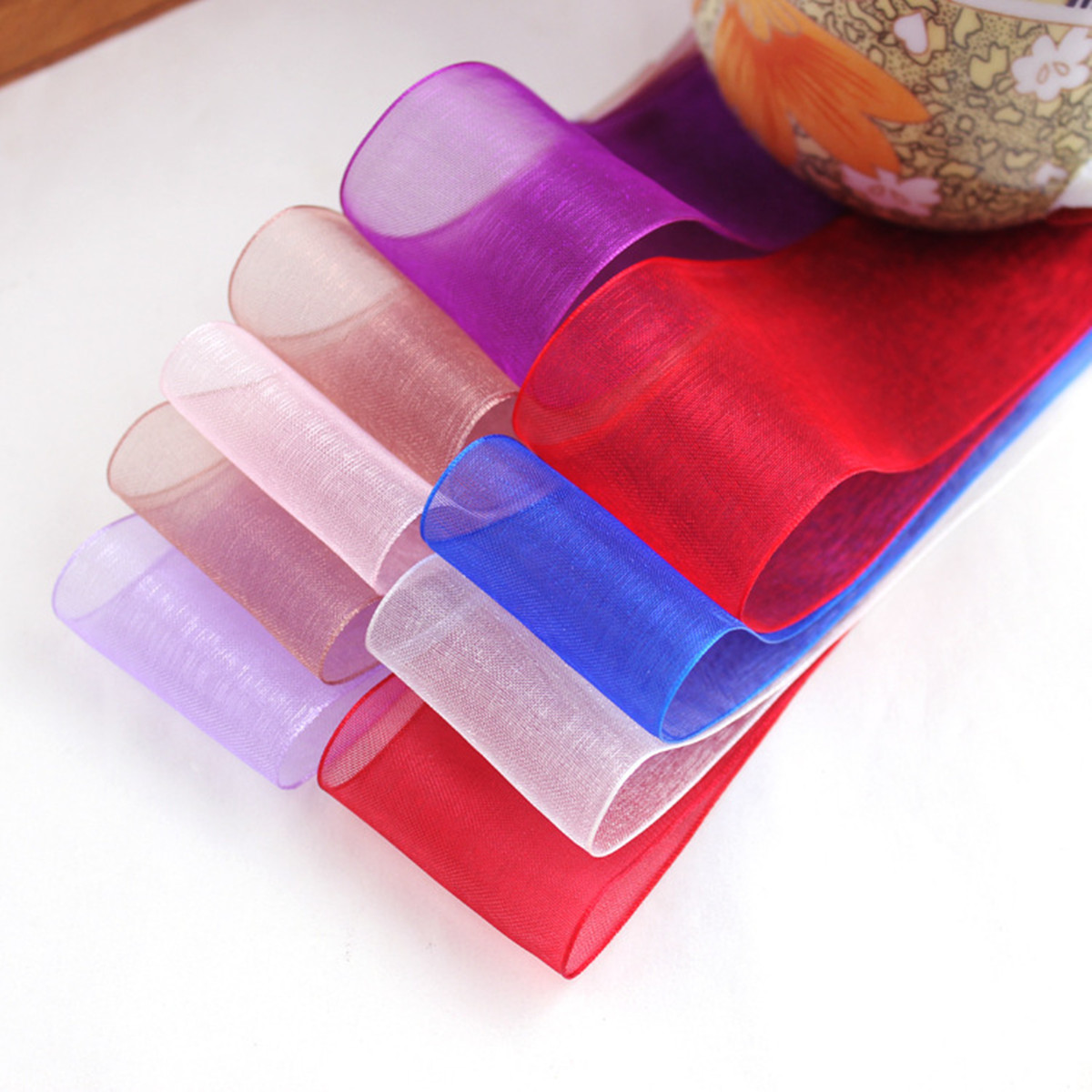 50 Yards 10/20/25mm Width Spoo - Organza Ribbon Spool recensione e prezzo