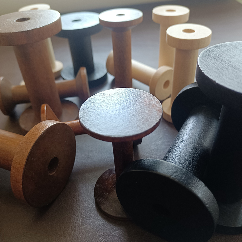 10Pcs/Set Vintage Natural Wood - Organza Ribbon Spool recensione e prezzo