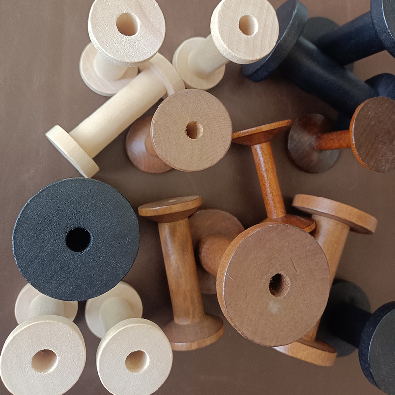 10Pcs/Set Vintage Natural Wood - Organza Ribbon Spool recensione e prezzo