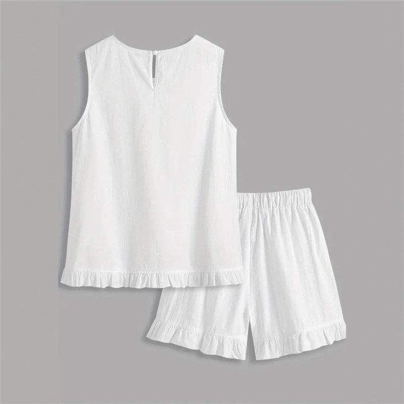 New Women Summer 2Piece Set Wh - Elastic Lace Trim recensione e prezzo