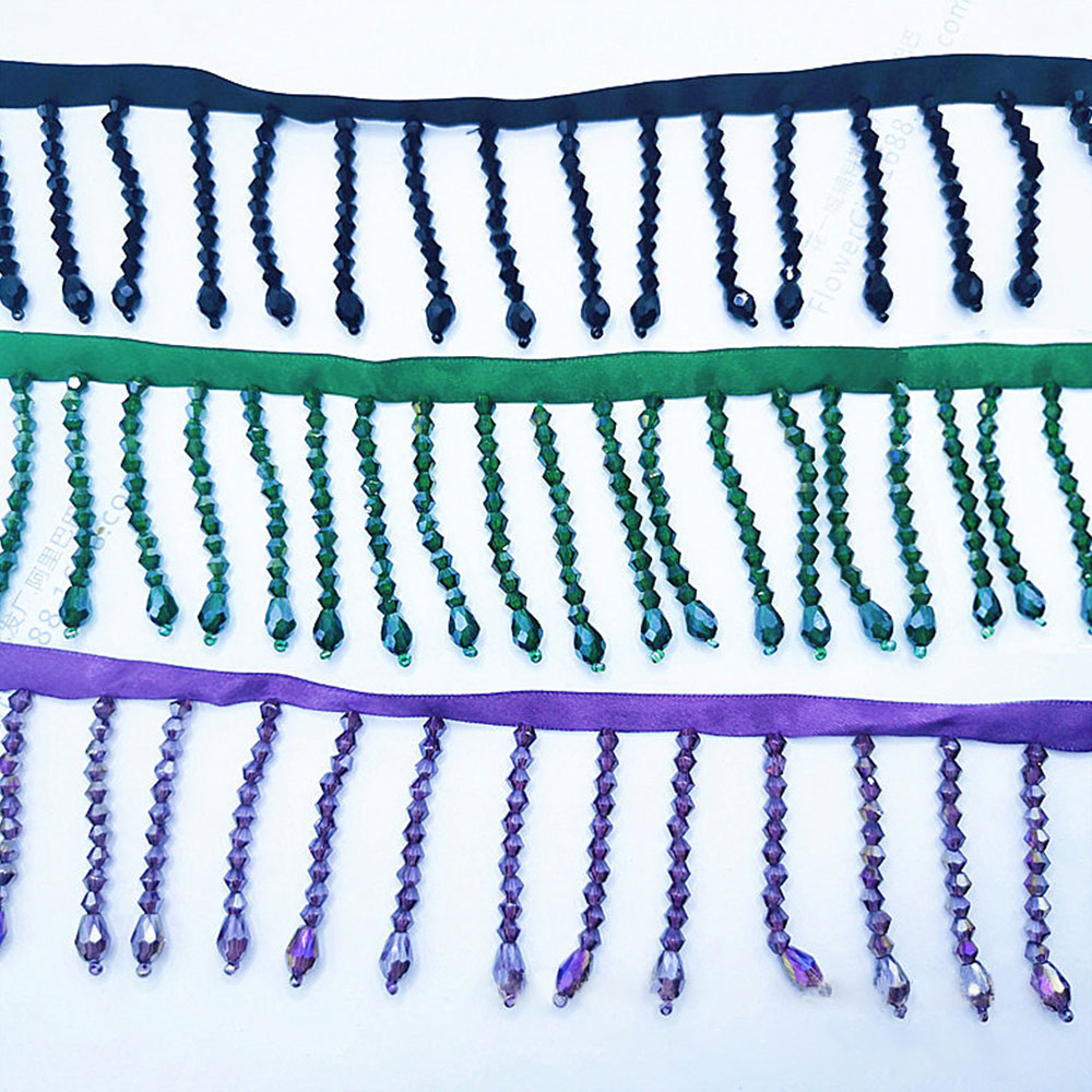 5 Color Tassels Beaded Lace Tr - Beaded Trim Fringe recensione e prezzo