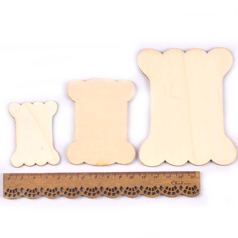 54/72/98mm Wooden Flat Bobbin  - Organza Ribbon Spool recensione e prezzo