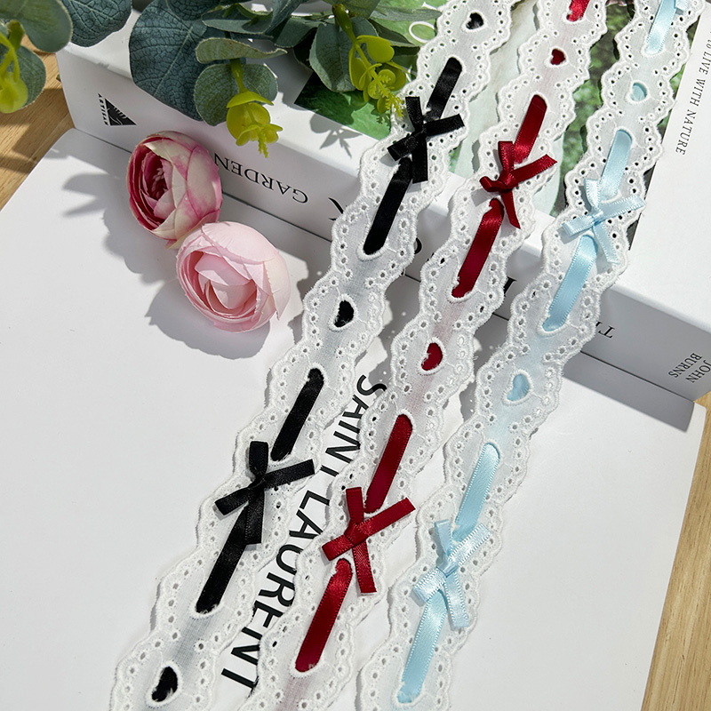 1yard Bow Pleated Lace Lolita  - Lace Ribbon Trim recensione e prezzo