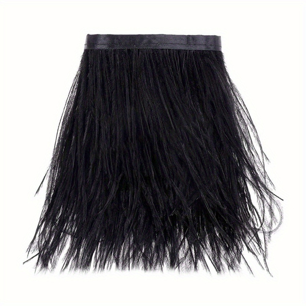 1M 8-10cm Black Ostrich Feathe - Feather Trim Marabou recensione e prezzo