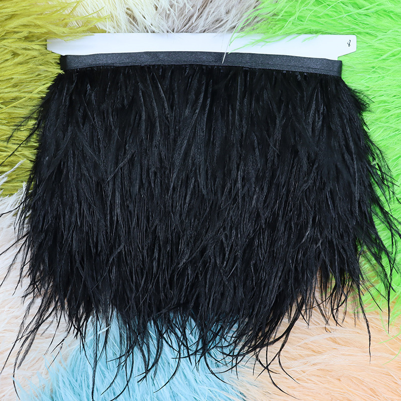 1M 8-10cm Black Ostrich Feathe - Feather Trim Marabou recensione e prezzo