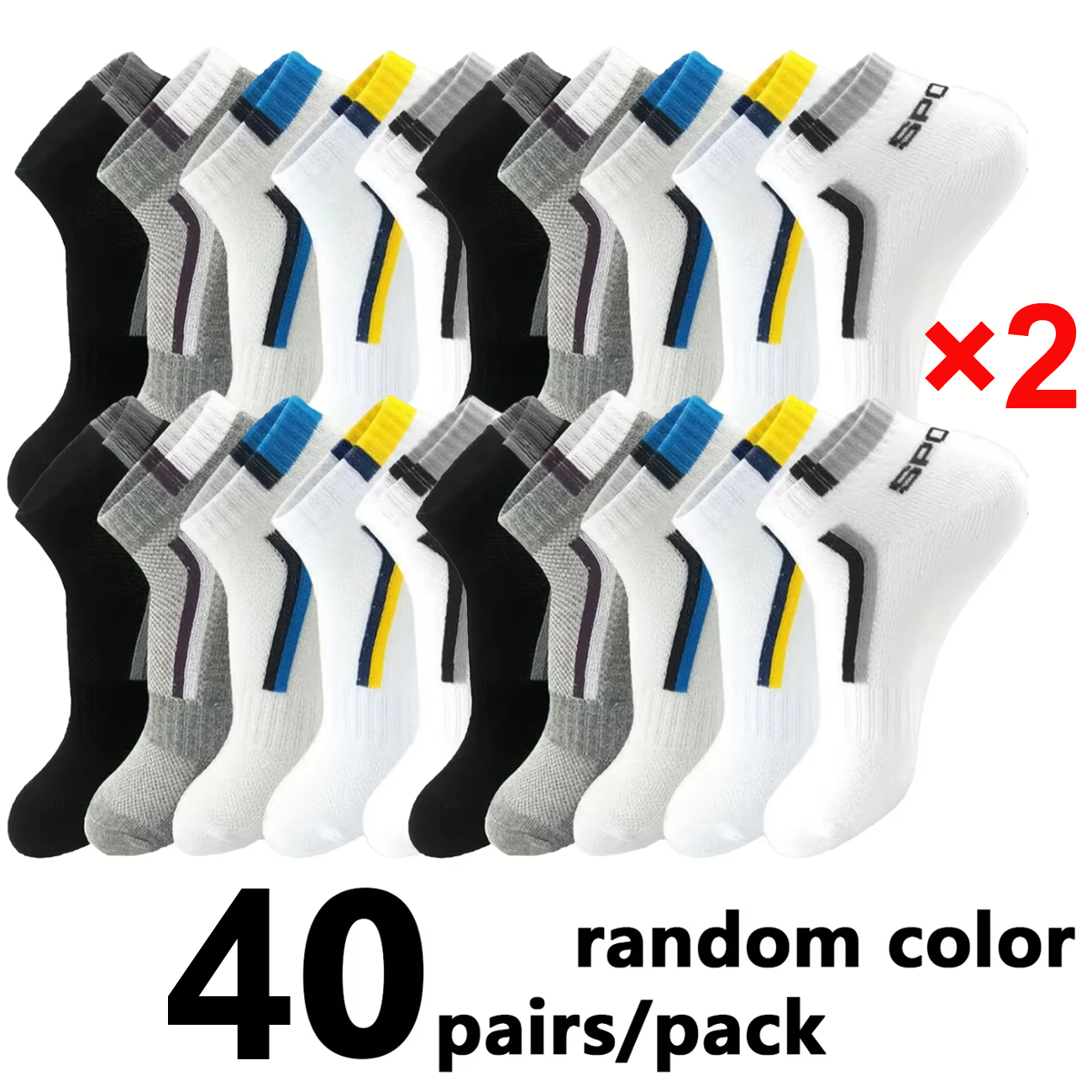 5/40 Pairs Mens Ankle Boat Soc - Embellish Knit recensione e prezzo