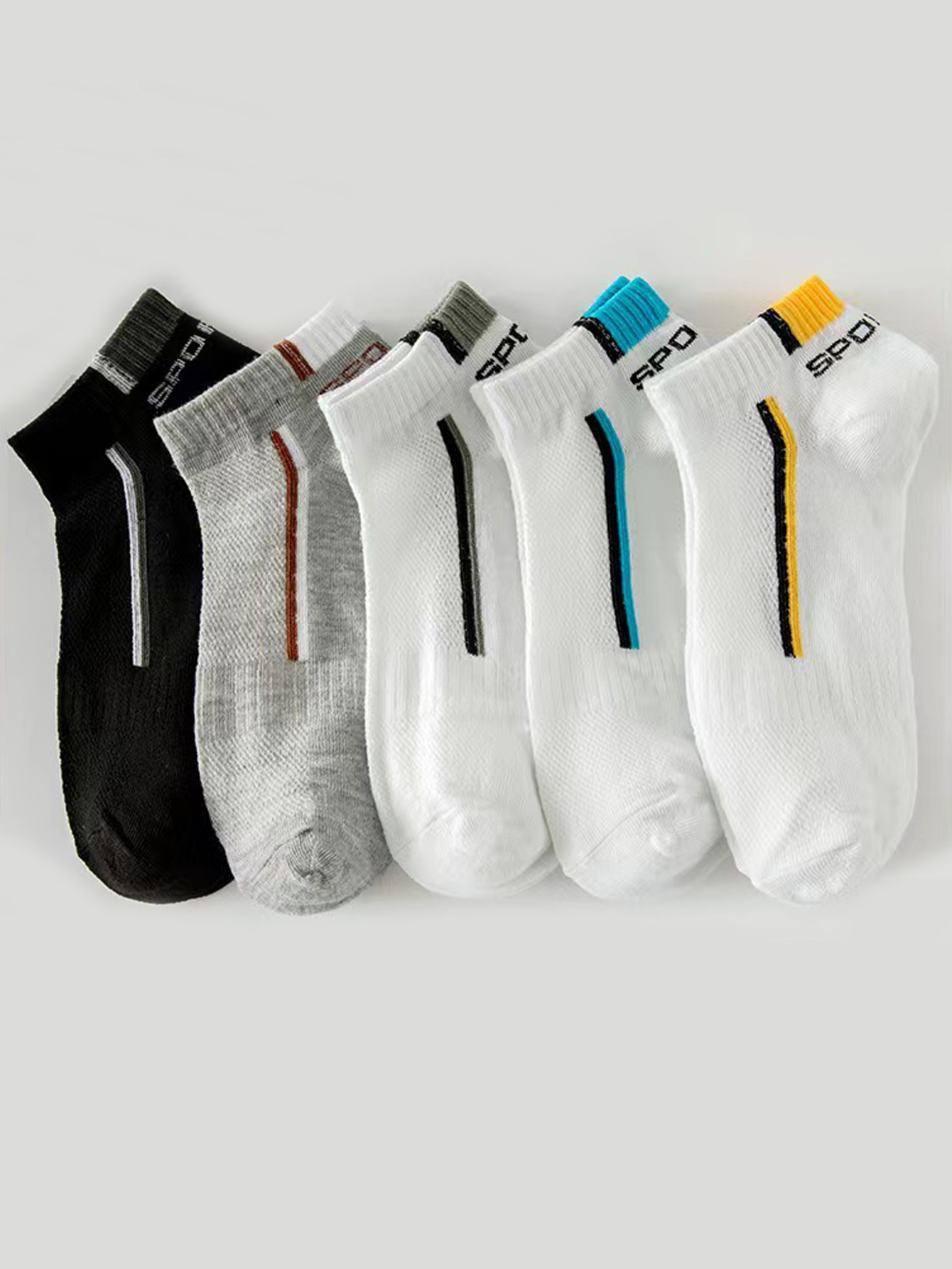 5/40 Pairs Mens Ankle Boat Soc - Embellish Knit recensione e prezzo