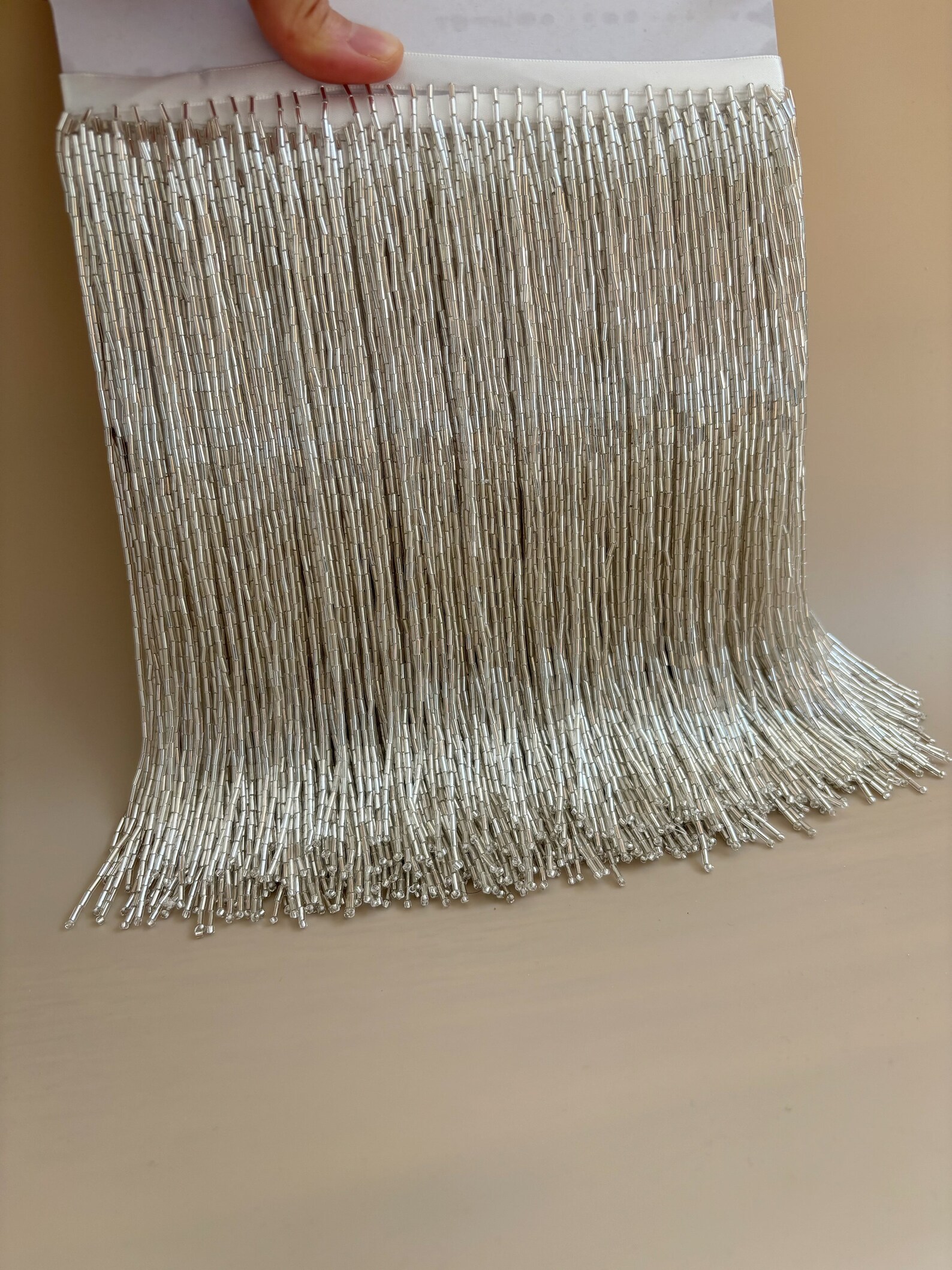 Silver Bead Fringe Trim For Ha - Beaded Trim Fringe recensione e prezzo