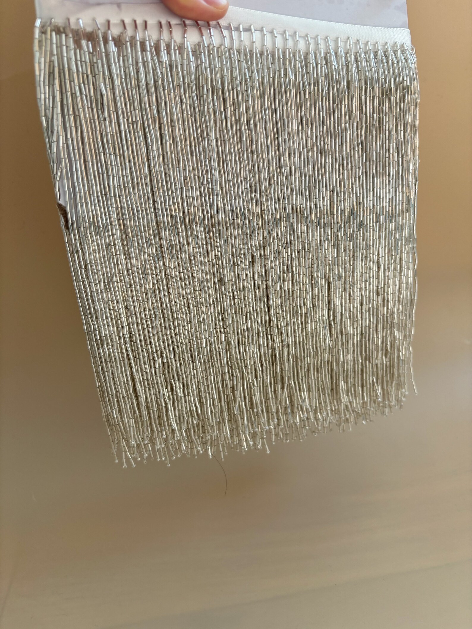 Silver Bead Fringe Trim For Ha - Beaded Trim Fringe recensione e prezzo