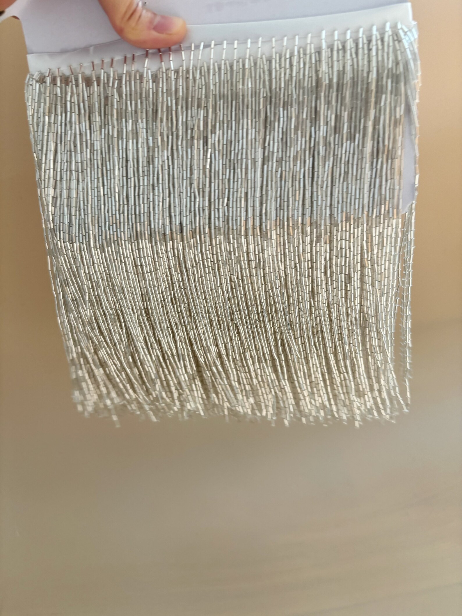 Silver Bead Fringe Trim For Ha - Beaded Trim Fringe recensione e prezzo