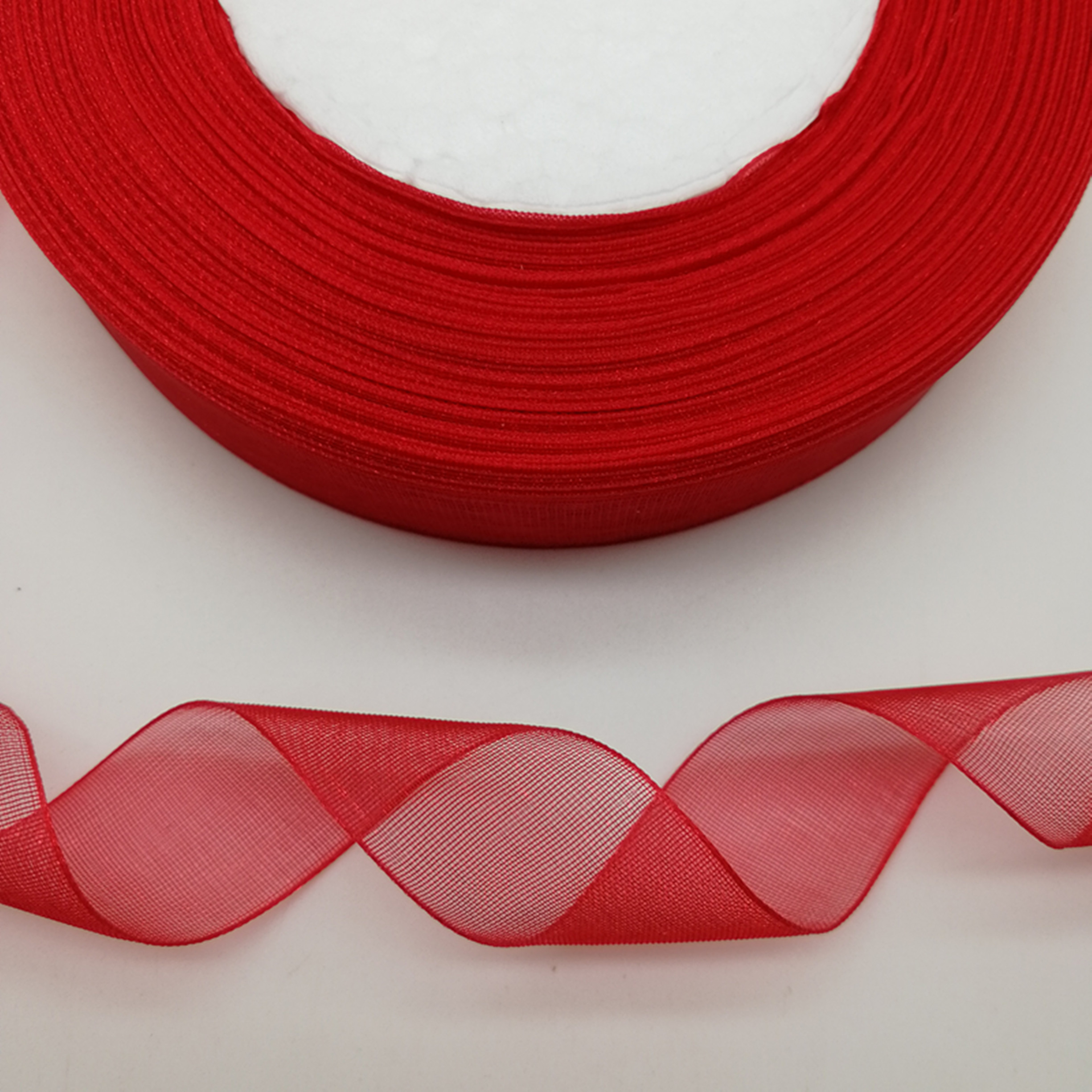 Hot 10mm 50Yards Spool Satin E - Organza Ribbon Spool recensione e prezzo