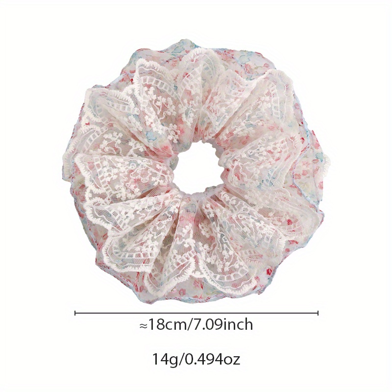 Pink and Green Floral Lace Tri - Elastic Lace Trim recensione e prezzo