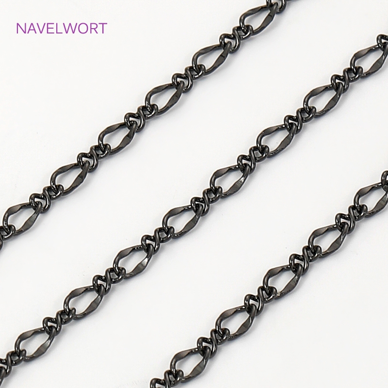 Black Color Oval Thin Chains F - Embroidery Craft recensione e prezzo