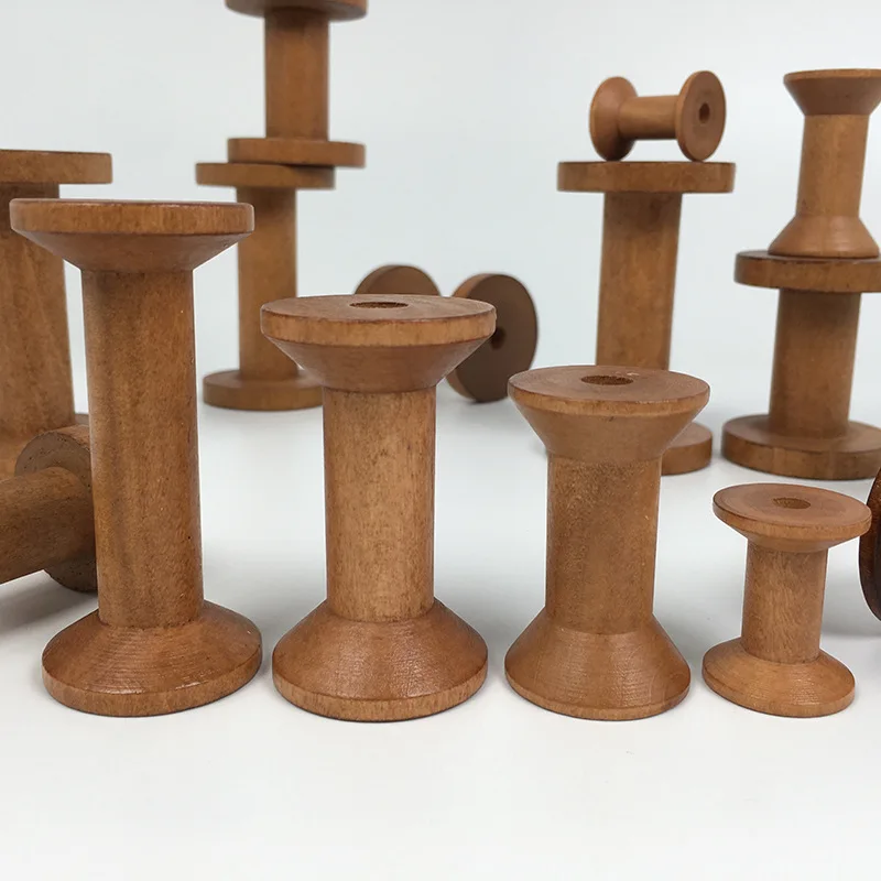 Vintage Wooden Spools DIY Reel - Organza Ribbon Spool recensione e prezzo
